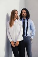 Miniatyrbilde 5 av Sky Blue J. Harvest & Frost JH&F Green Bow 01 Bluse Dame