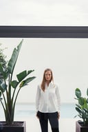 Miniatyrbilde 10 av Sky Blue J. Harvest & Frost JH&F Green Bow 01 Bluse Dame