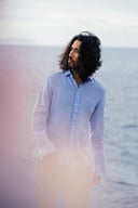 Miniatyrbilde 10 av Green J. Harvest & Frost Indigo Bow 33 Slim Fit Skjorte