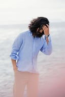 Miniatyrbilde 11 av Green J. Harvest & Frost Indigo Bow 33 Slim Fit Skjorte