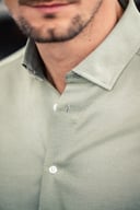 Miniatyrbilde 6 av Green/White J. Harvest & Frost Yellow Bow 57 Slim Fit Skjorte