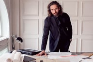 Miniatyrbilde 36 av Black J. Harvest & Frost Black Bow 60 Slim Fit Skjorte