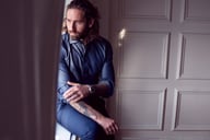 Miniatyrbilde 9 av Indigo J. Harvest & Frost Red Bow 120 Slim Fit Skjorte