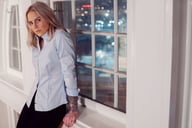 Miniatyrbilde 13 av Grey J. Harvest & Frost Red Bow 122 Skjorte Dame