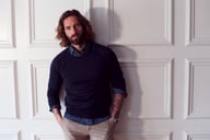 Miniatyrbilde 6 av Blue print J. Harvest & Frost Indigo Bow 131 Slim Fit Skjorte