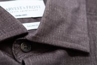Miniatyrbilde 2 av Brown J. Harvest & Frost Indigo Bow 134 Tailored Fit Skjorte