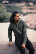 Miniatyrbilde 5 av Blue J. Harvest & Frost Purple Bow 142 Slim Fit Skjorte