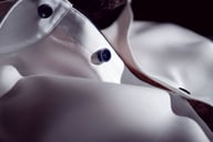 Miniatyrbilde 3 av Navy J. Harvest & Frost Purple Bow 146 Slim Fit Skjorte