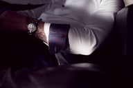 Miniatyrbilde 5 av Navy J. Harvest & Frost Purple Bow 146 Slim Fit Skjorte