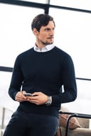 Miniatyrbilde 10 av Black J. Harvest & Frost Merino U-hals Strikkegenser