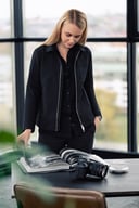 Miniatyrbilde 5 av Black J. Harvest & Frost Modern Zip Overshirt  Skjorte Dame