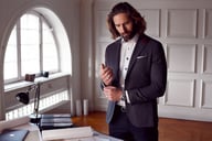 Miniatyrbilde 12 av Brown Melange J. Harvest & Frost Club Blazer