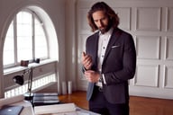 Miniatyrbilde 13 av Brown Melange J. Harvest & Frost Club Blazer