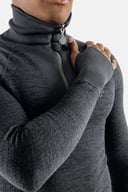 Miniatyrbilde 1 av Grey Melange Termo Polo with zip