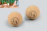 Miniatyrbilde 1 av 25-47-dra-2568 Bali Naturlig Kork Massasjeball