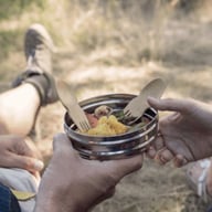 Miniatyrbilde 1 av 25-47-dra-3149 Donau Bambus 2-i-1 Gaffel og Skje