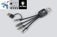 Miniatyrbilde 2 av 25-47-dra-3285 Kira 6-i-1 Ladekabel med Opplyst Logo