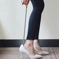 Miniatyrbilde 1 av 25-47-dra-3594 Pölten 42 cm Skohorn med Lærhåndtak