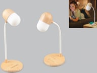 Miniatyrbilde 1 av 25-47-dra-3756 Heim Bambus 3-i-1 Fleksibel LED Skrivebordslampe