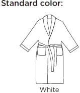 Miniatyrbilde 1 av 25-47-dra-3781 Noa Bomull Velour og Frotté Badekåpe