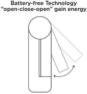 Miniatyrbilde 1 av 25-47-dra-3860 Overland Rustfritt Stål Batterifri Sammenleggbar Kjøkkenvekt