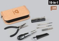 Miniatyrbilde 1 av 25-47-dra-3974 Martinez 16-i-1 Skrutrekkersett i Korkbag