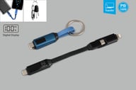 Miniatyrbilde 2 av 25-47-dra-4367 Ciudad 2-i-1 Magnetisk Ladekabel med Digitalt Display