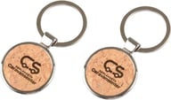 Miniatyrbilde 2 av 25-47-drb-4561 Gunvor Kork og Metall  Nøkkelring