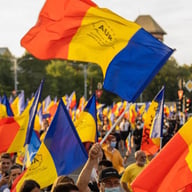 Miniatyrbilde 1 av 15 x 21 cm Sølvberg RPET Håndholdt Støtteflagg