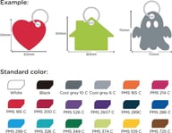 Miniatyrbilde 1 av 25-47-drb-5111 Liza RPET Filt Nøkkelring i Eget Design