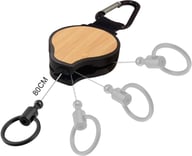Miniatyrbilde 2 av 25-47-drb-5386 Eleah Bambus Uttrekkbar Jojo med Nøkkelring og Karabinkrok