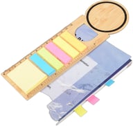 Miniatyrbilde 1 av 25-47-drb-5771 Elva Bambus Notatlapper med Linjal og Bokmerke