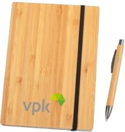 Miniatyrbilde 1 av 25-47-drb-5795 Amber A5 Bambus Gavesett med Notatbok