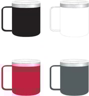 Miniatyrbilde 1 av 25-47-drb-6071 Cassis Rustfritt Stål Kaffekrus med Håndtak