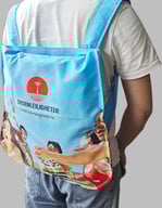 Miniatyrbilde 3 av 25-47-drc-6214 Stratford GRS RPET 2-i-1 Sammenleggbar Sekk og Shoppingbag