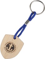 Miniatyrbilde 6 av 25-47-drc-7164 Sioux Bambus og RPET Nøkkelring med Snor Nøkkelring