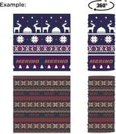 Miniatyrbilde 1 av 25-47-drc-8031 Elif Merinoull Fullfargetrykket Bandana Multilue