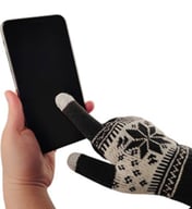 Miniatyrbilde 1 av 25-47-drc-8298 Filo Akryl og Spandex Jacquardstrikkede Touch Hansker