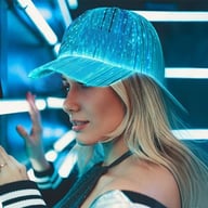 Miniatyrbilde 2 av 25-47-drc-8479 Skaldbekk RGB Caps med Fiberoptisk Lys