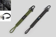 Miniatyrbilde 2 av 25-47-drc-9697 Capri Paracord Ekstra Lang Nøkkelring med Karabinkrok