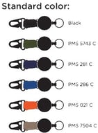 Miniatyrbilde 1 av 25-47-drc-9893 Cabana Paracord Uttrekkbar Nøkkelring med Krok