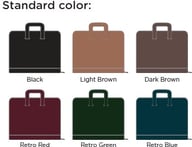 Miniatyrbilde 1 av 25-47-drc-9928 Bosten Retro Lær Dokumentmappe