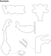 Miniatyrbilde 1 av 25-47-drd-5517 Potsdam Kakeformer i Eget Design