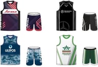 Miniatyrbilde 1 av 25-47-drd-5603 Polyester Fullfargetrykket Basketdrakt