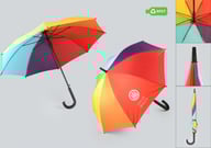 Miniatyrbilde 1 av 25-47-drd-5839 Nydra RPET 23” Regnbue  Paraply