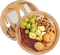 Miniatyrbilde 1 av 25-47-drd-5889 Crosse Bambus Ostebrett og Knivsett