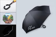Miniatyrbilde 2 av 25-47-drf-8030 Travira Polyester 23" Stormsikker Paraply med Fullfargetrykket Innside Stormsikker Paraply