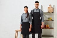 Miniatyrbilde 2 av Sort Premier Bib Fairtrade Økologisk Bomull Forkle