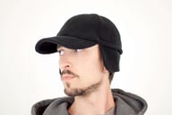 Miniatyrbilde 1 av Black Atlantis Snow (Xtra) Polyester Fleece Caps med Øreklaffer