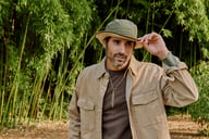 Miniatyrbilde 1 av Khaki Atlantis Globe Trotter-S (Xtra) Økologisk/Resirkulert Bomull Hatt